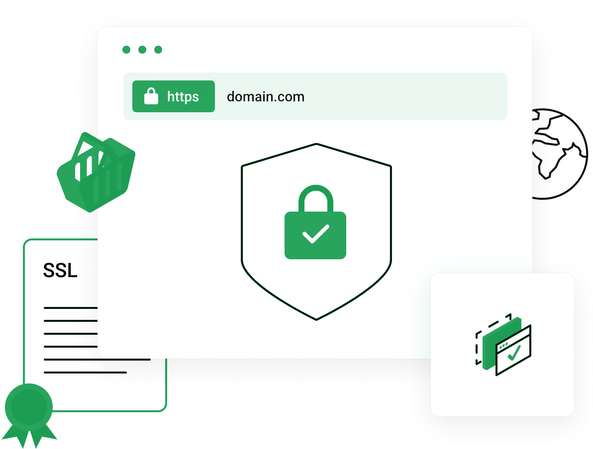 حجز أسماء الدومين المميزة - زيادة الثقة في الأعمال التجارية مع شهادات SSL.