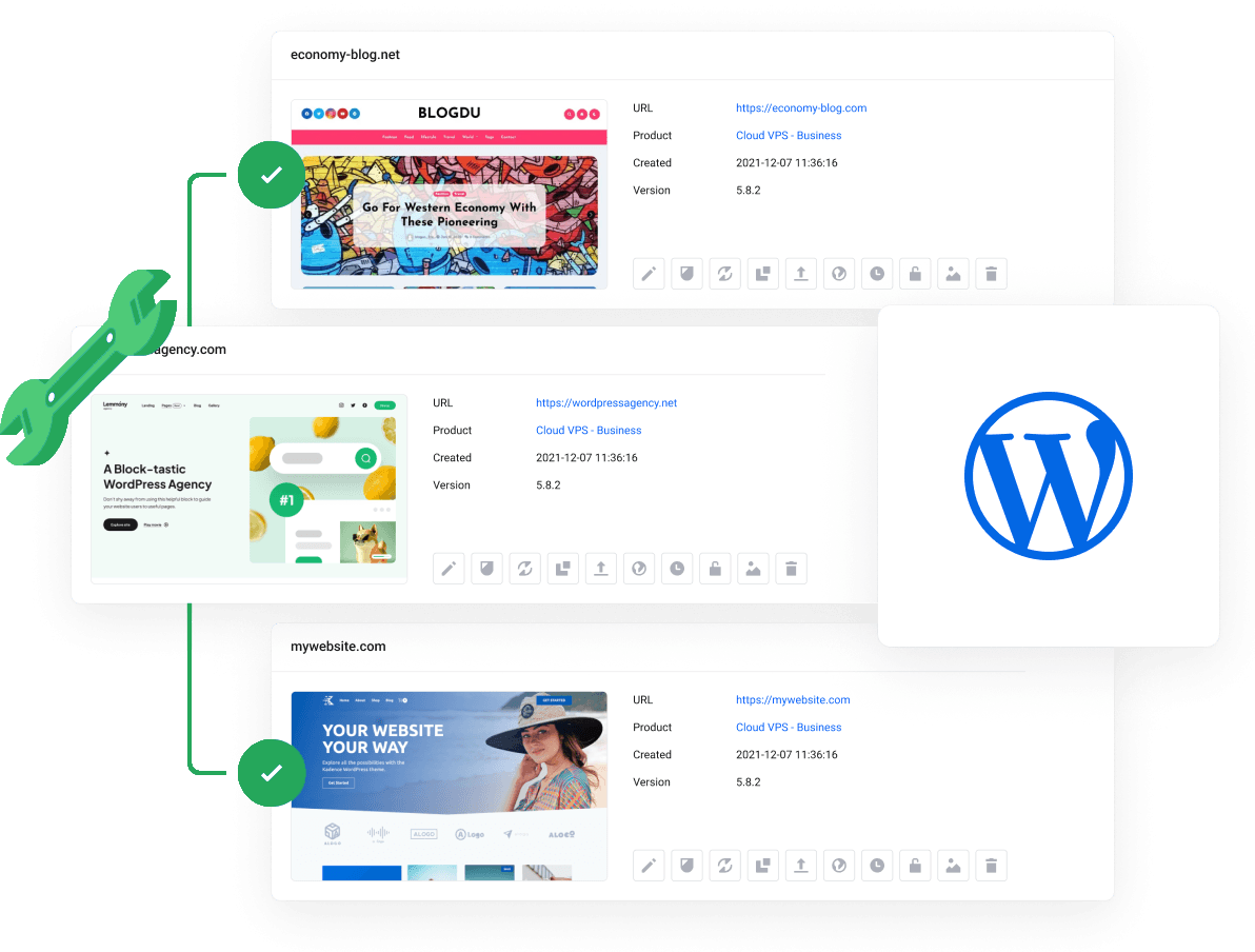 استضافة ووردبريس سريعة وآمنة - لوحة تحكم ووردبريس شاملة
